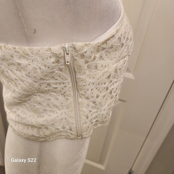 TopShop One shoulder embroidered Crop. NWT. Have 10 and 12. - Picture 5 of 14